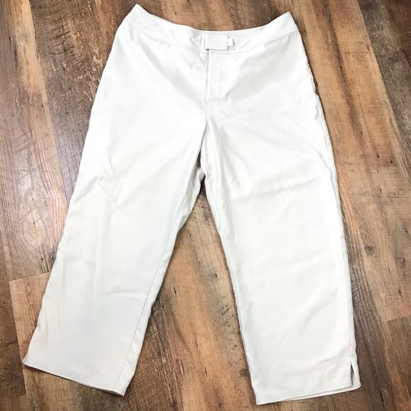 Patagonia PATALOHA Cropped Light Tan Pants Sz 10 - Picture 1 of 10